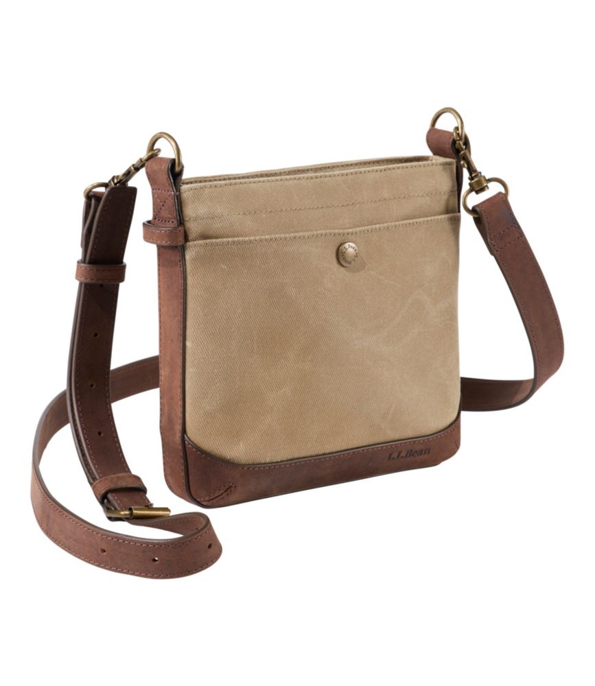 Waxed Canvas Crossbody, Small