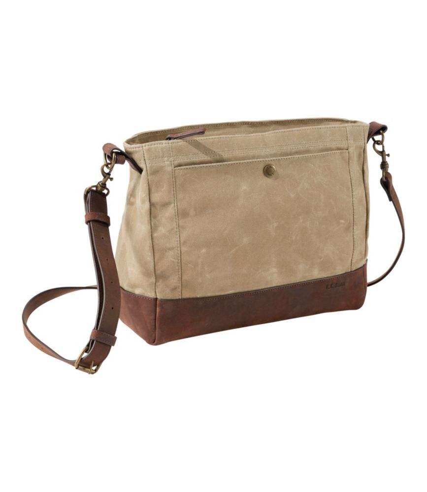 Waxed Canvas Crossbody, Large