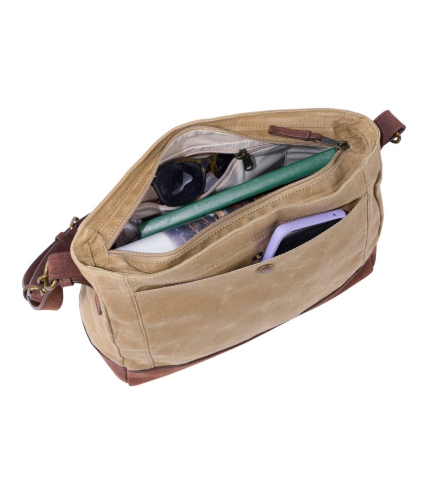Waxed Canvas Crossbody, Large