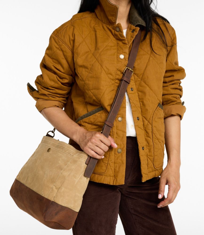 Waxed Canvas Crossbody, Large