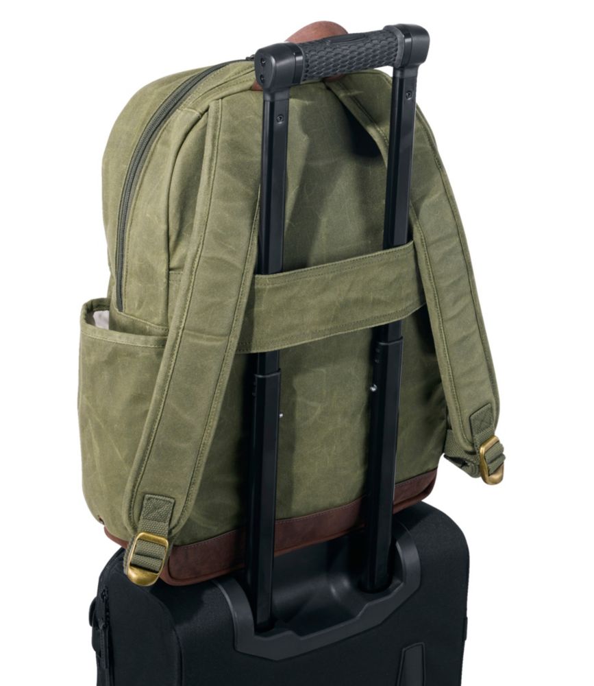 Waxed Canvas Backpack, Classic Navy, small image number 5