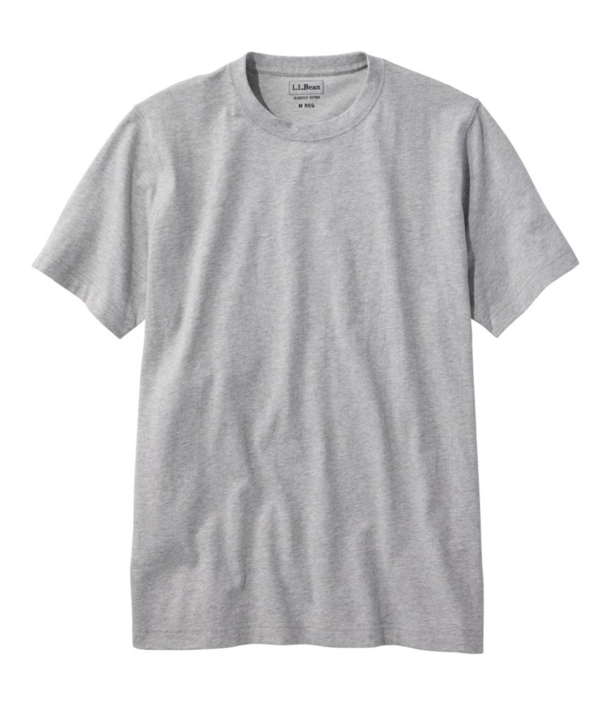 Men's Carefree Unshrinkable Tee, Slightly Fitted, Short-Sleeve, New