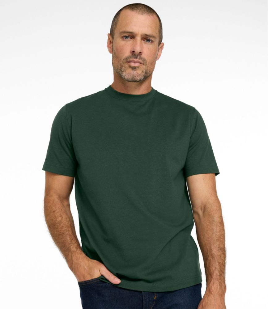 Men's Carefree Unshrinkable Tee, Slightly Fitted, Short-Sleeve