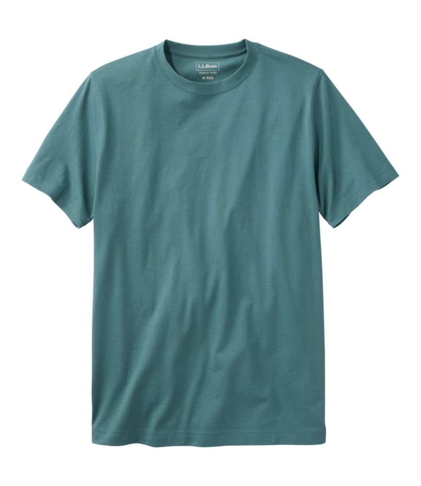 Men's Carefree Unshrinkable Tee, Slightly Fitted, Short-Sleeve
