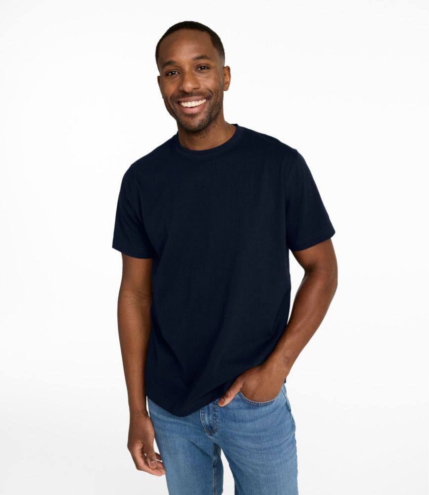 Men's Carefree Unshrinkable Tee, Slightly Fitted, Short-Sleeve