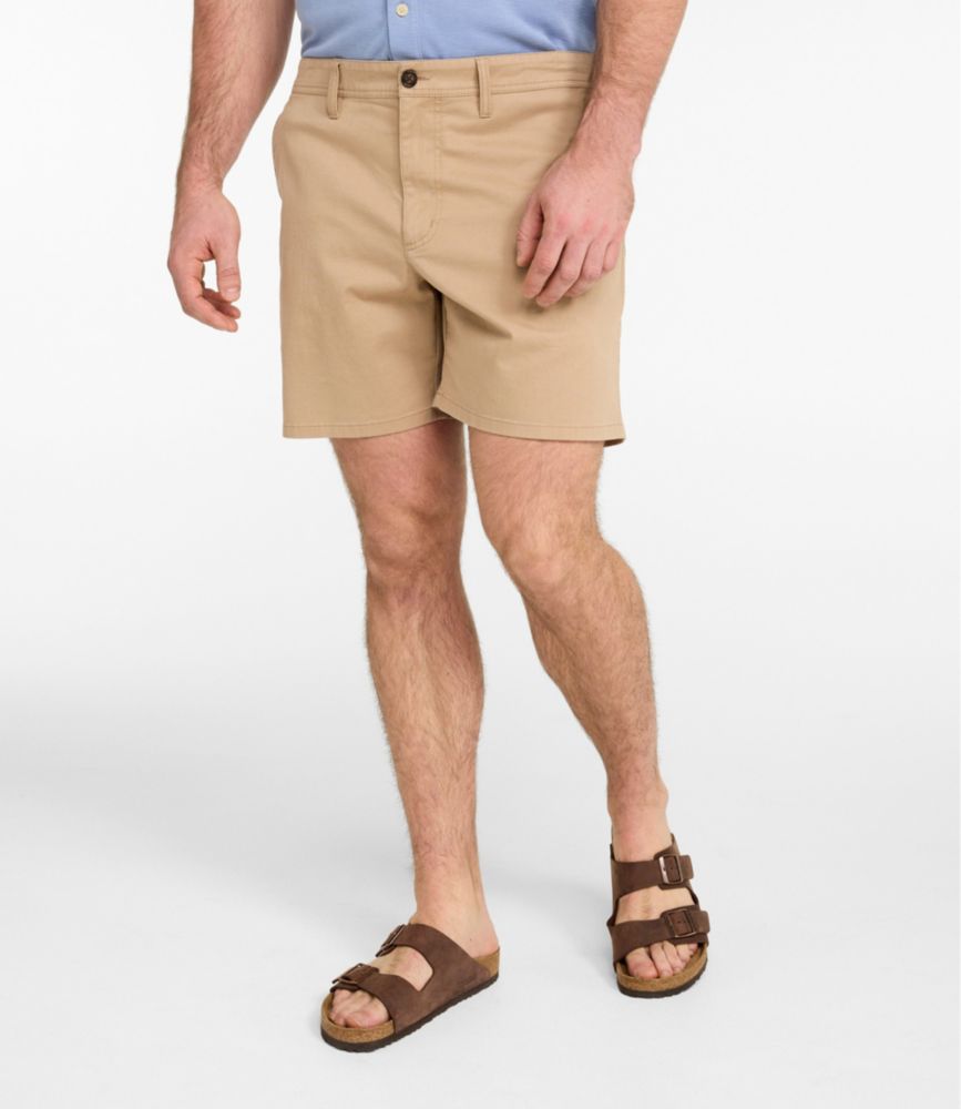 Men's Sunwashed Khaki Shorts, 7", Carbon Navy, small image number 4