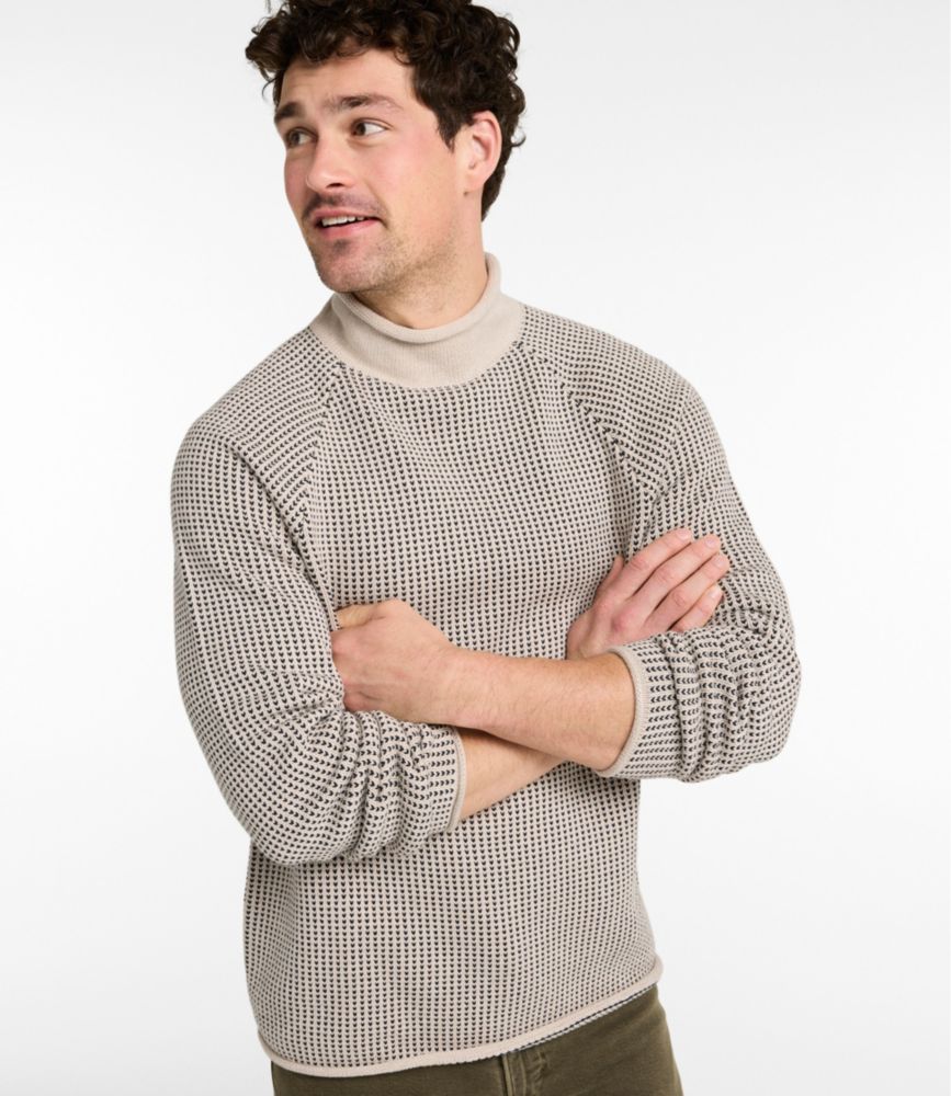 Men's The Original Double L&reg; Rollneck Sweater, Bird's-Eye