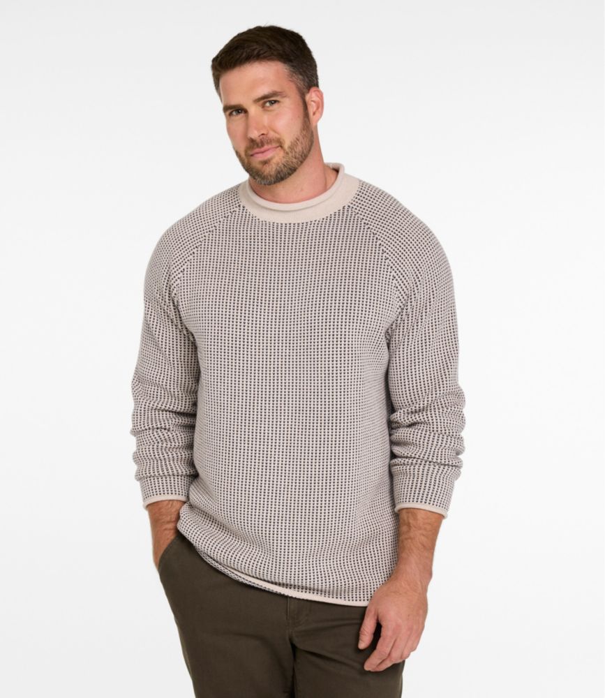 Men's The Original Double L&reg; Rollneck Sweater, Bird's-Eye, Oatmeal Birdseye, small image number 4
