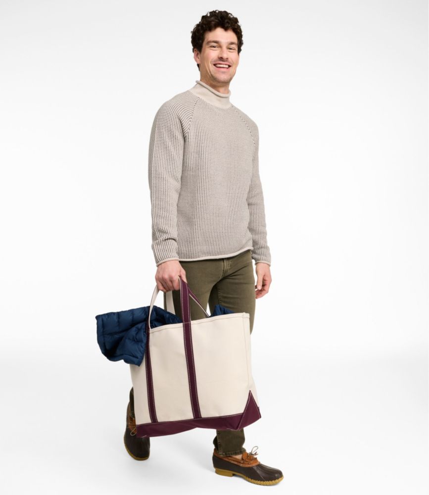 Men's The Original Double L&reg; Rollneck Sweater, Bird's-Eye, Oatmeal Birdseye, small image number 8