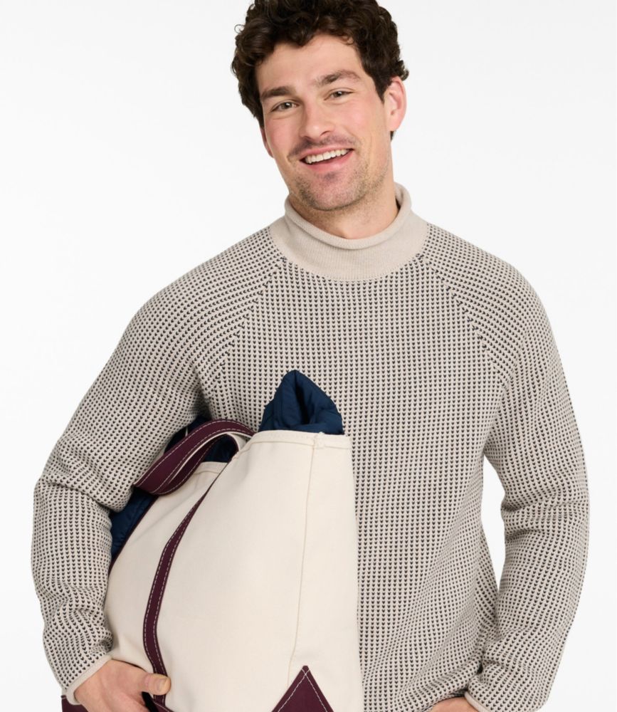 Men's The Original Double L&reg; Rollneck Sweater, Bird's-Eye, Oatmeal Birdseye, small image number 9