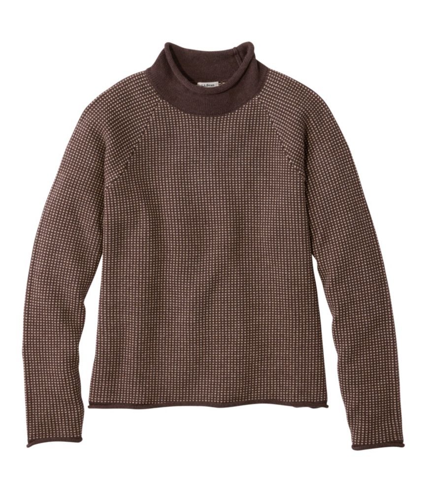 Women's The Original Double L® Sweater, Rollneck Bird's-Eye