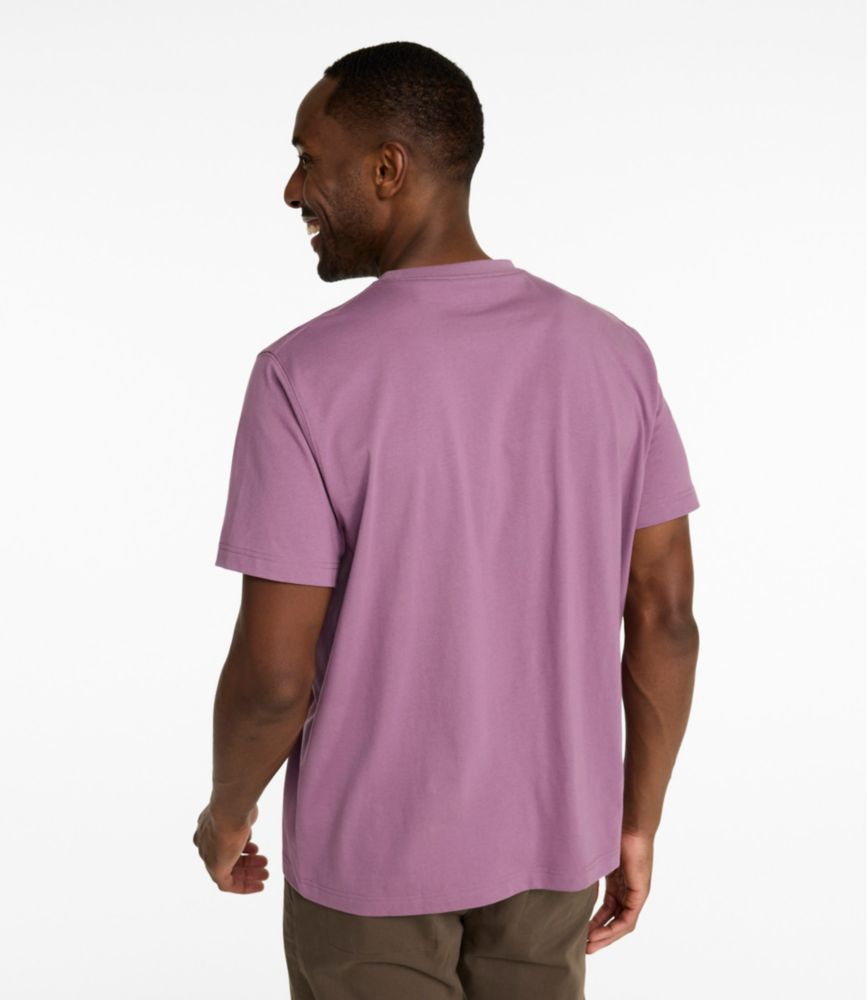 Men's Carefree Unshrinkable Tee, Slightly Fitted, Short-Sleeve, Delta Blue, small image number 3