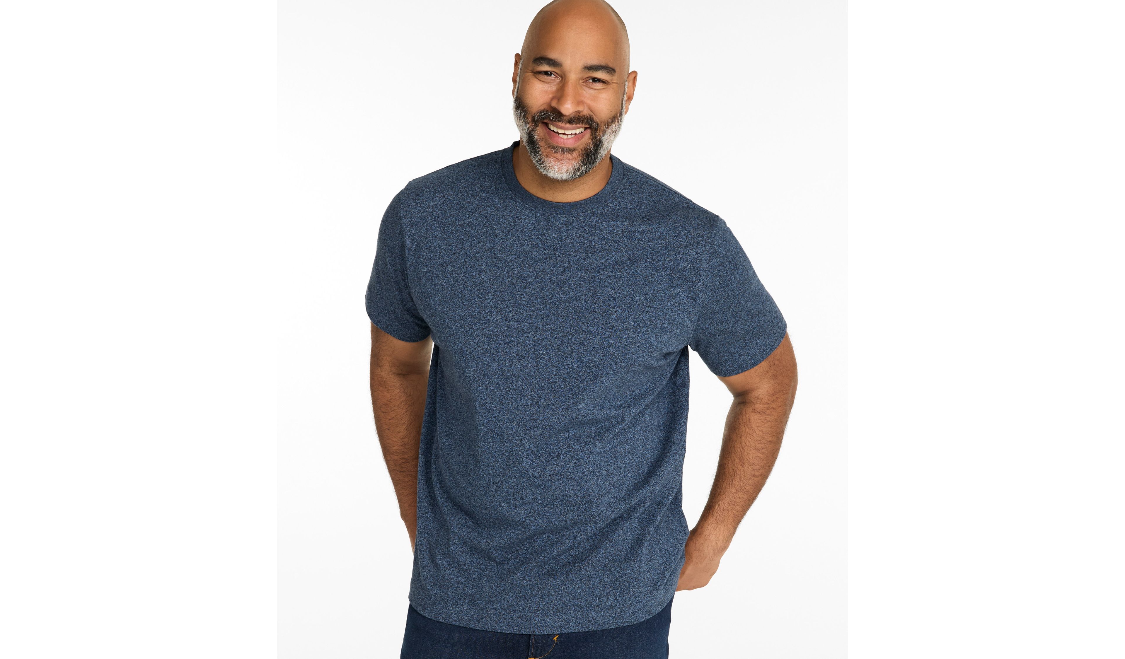 Men's Carefree Unshrinkable Tee, Slightly Fitted, Short-Sleeve