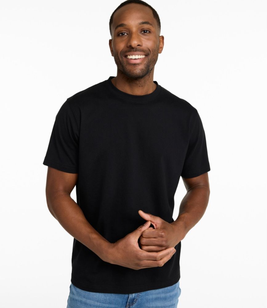 Men's Carefree Unshrinkable Tee, Slightly Fitted, Short-Sleeve