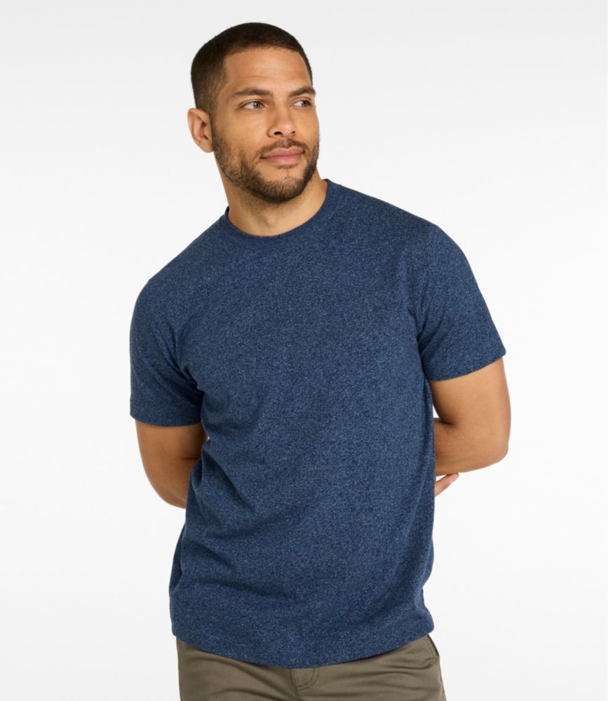 Men's Carefree Unshrinkable Tee, Slightly Fitted, Short-Sleeve, New