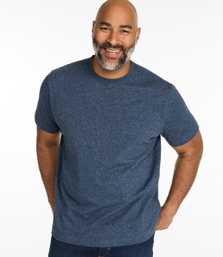 Men's Carefree Unshrinkable Tee, Slightly Fitted, Short-Sleeve