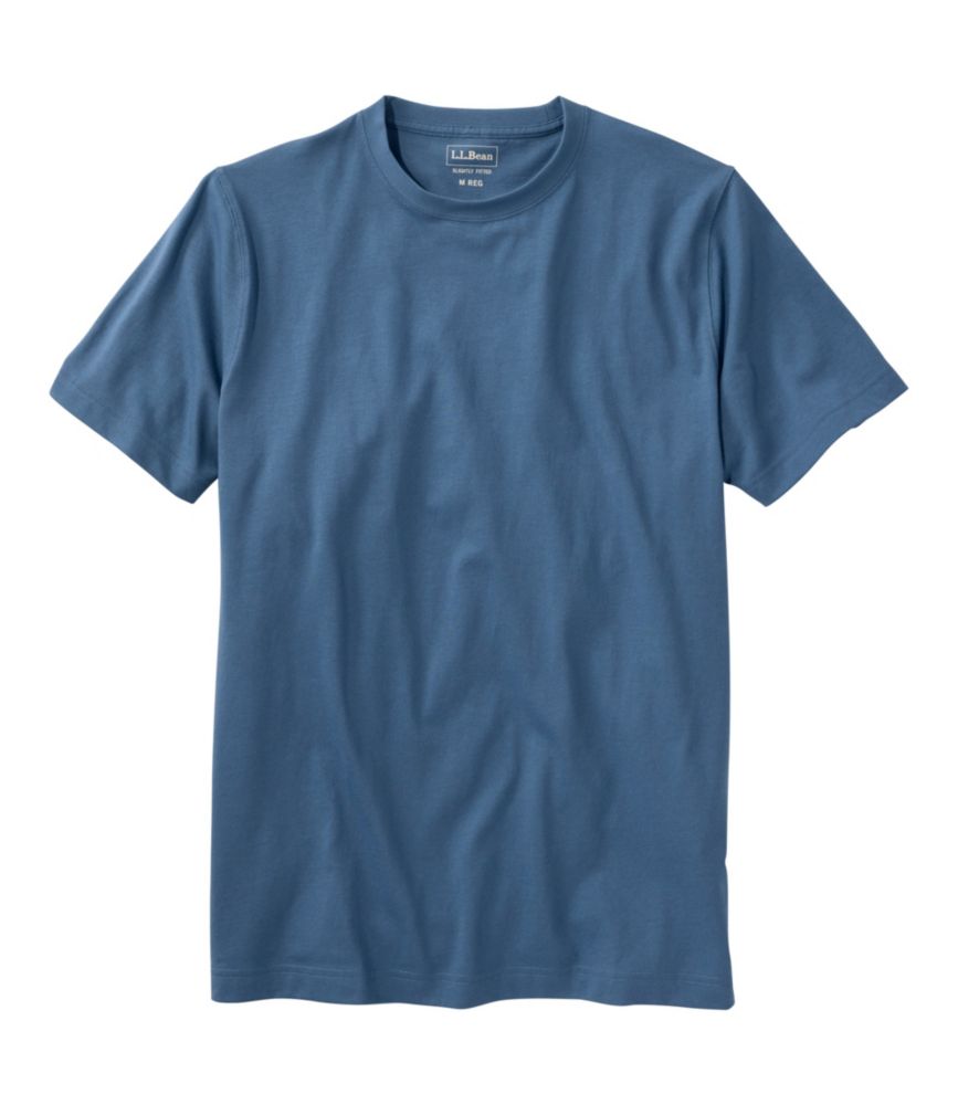 Men's Carefree Unshrinkable Tee, Slightly Fitted, Short-Sleeve