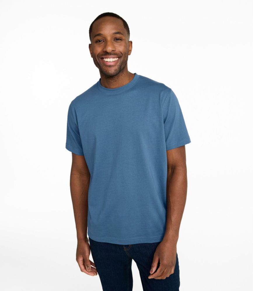 Men's Carefree Unshrinkable Tee, Slightly Fitted, Short-Sleeve