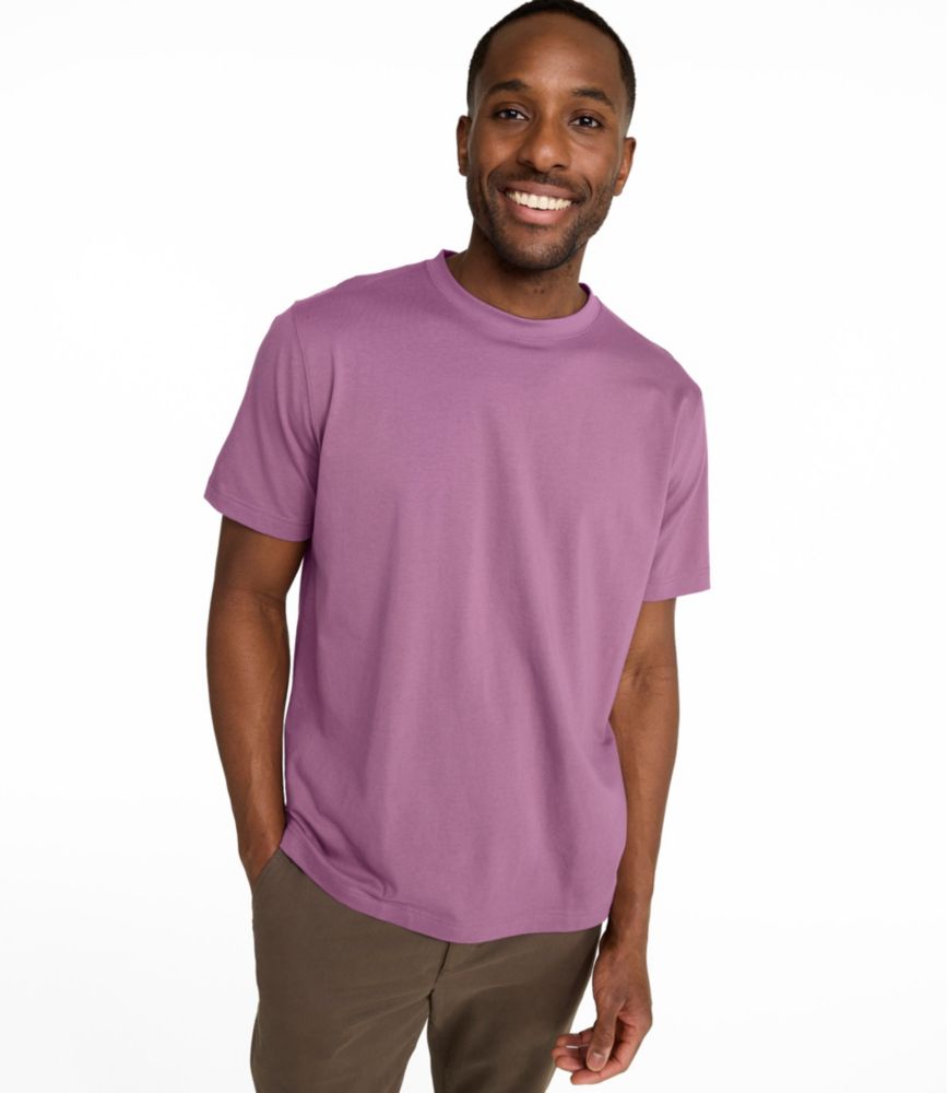 Men's Carefree Unshrinkable Tee, Slightly Fitted, Short-Sleeve, New