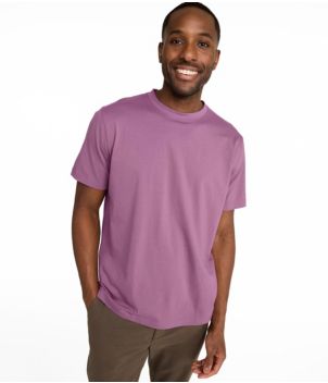 Men's Carefree Unshrinkable Tee, Slightly Fitted, Short-Sleeve, New