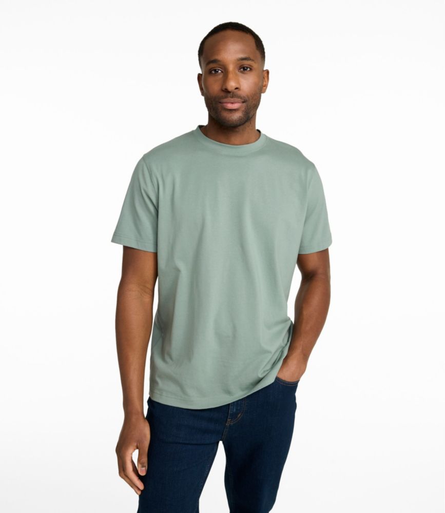 Men's Carefree Unshrinkable Tee, Slightly Fitted, Short-Sleeve