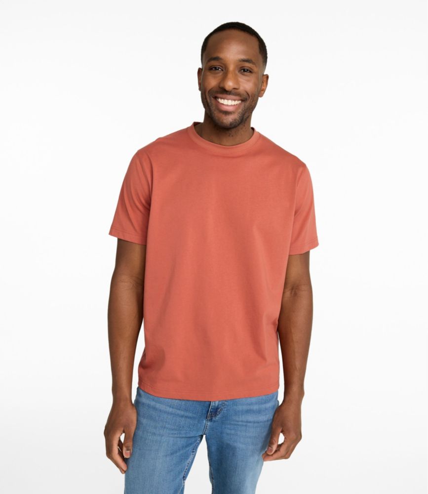 Men's Carefree Unshrinkable Tee, Slightly Fitted, Short-Sleeve