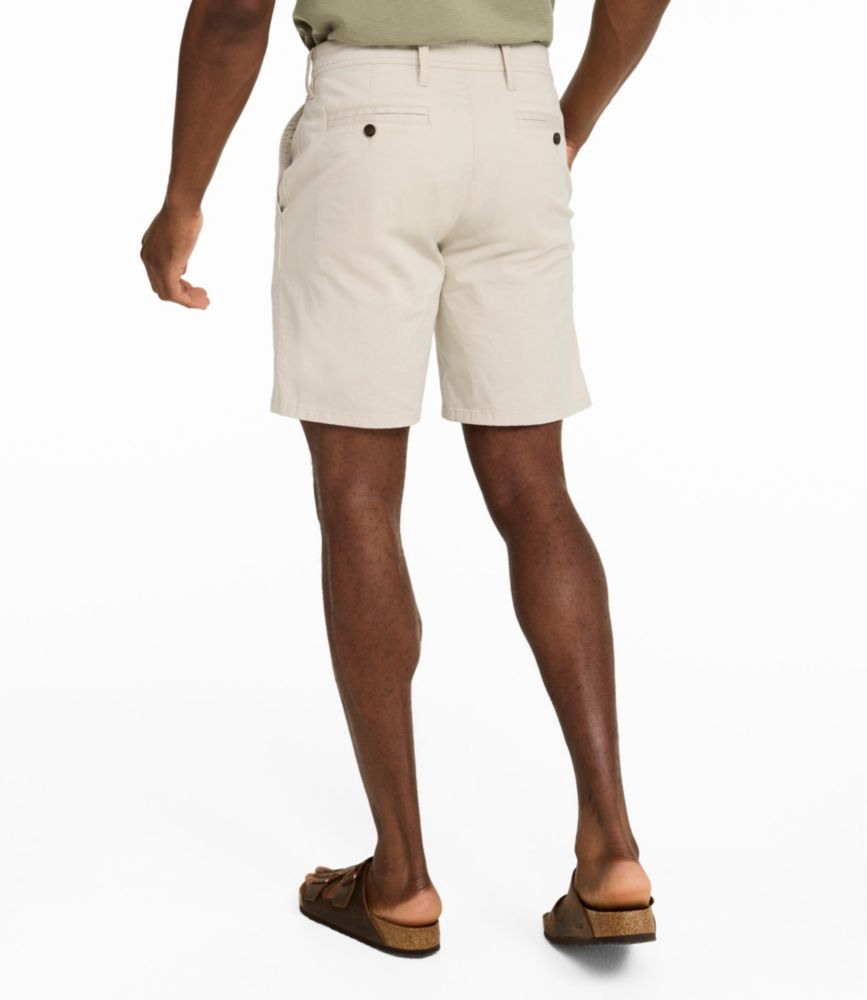 Men's Sunwashed Khaki Shorts, 9", Carbon Navy, small image number 3