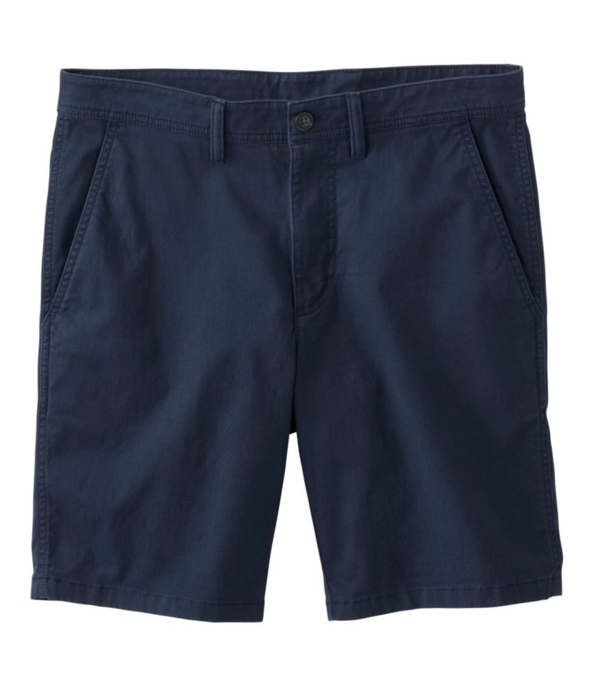 Men's Sunwashed Khaki Shorts, 9", Carbon Navy, small image number 1
