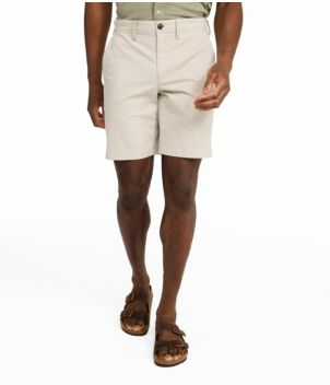 Men's Sunwashed Khaki Shorts, 9", New