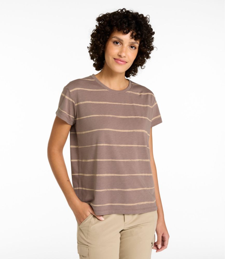 Women's Mountainside Crewneck Tee, Short-Sleeve Stripe