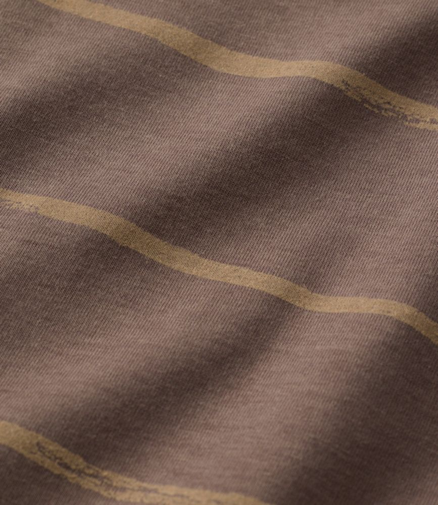 Women's Mountainside Crewneck Tee, Short-Sleeve Stripe, Weathered Oak Stripe, small image number 4