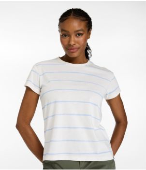 Women's Mountainside Crewneck Tee, Short-Sleeve Stripe, New