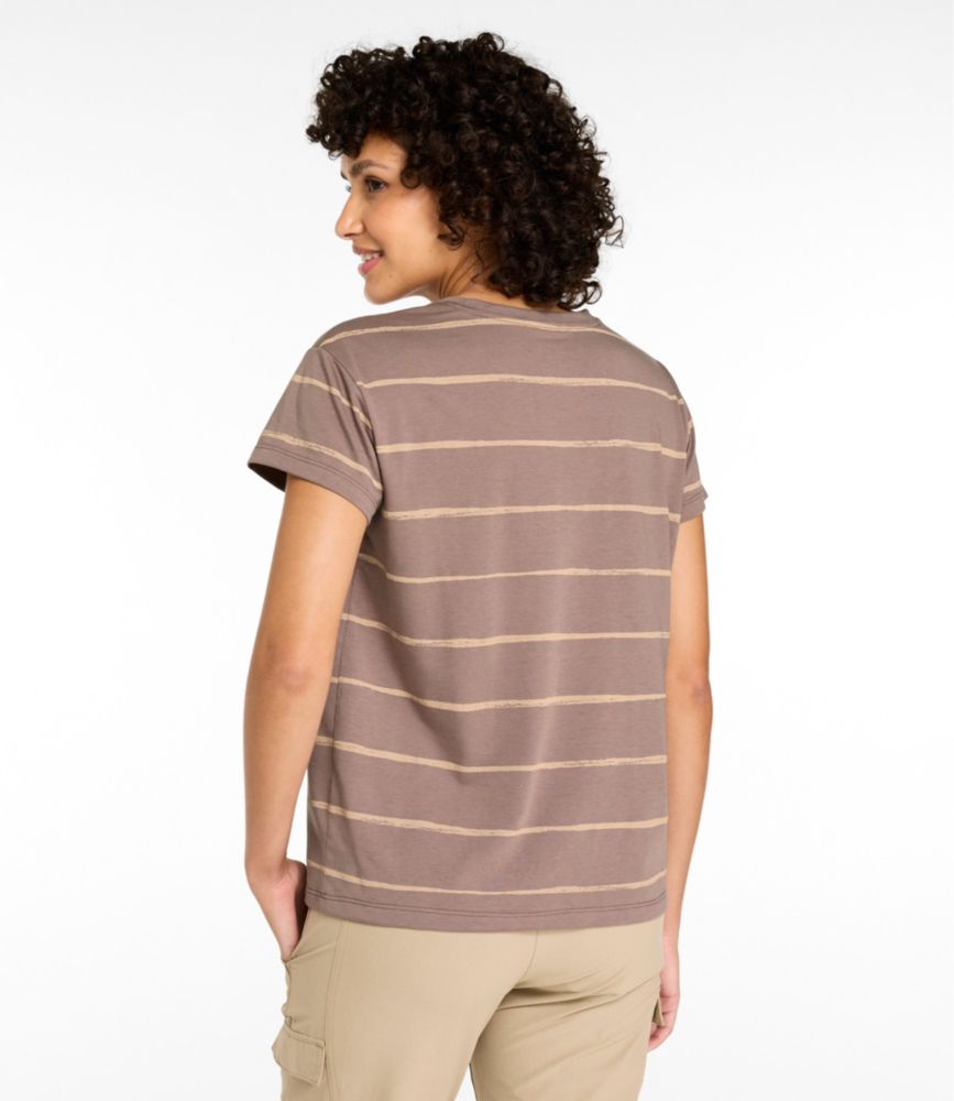 Women's Mountainside Crewneck Tee, Short-Sleeve Stripe