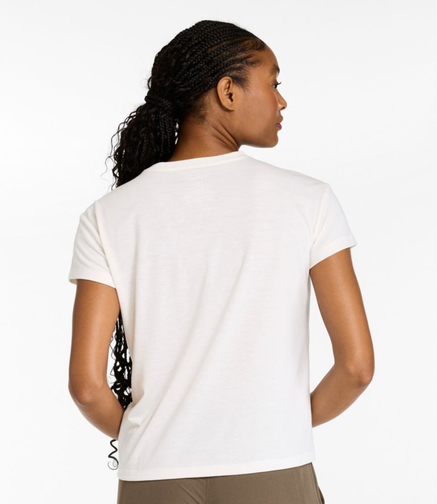 Women's Mountainside Crewneck Tee, Short-Sleeve, Midnight Black, small image number 3