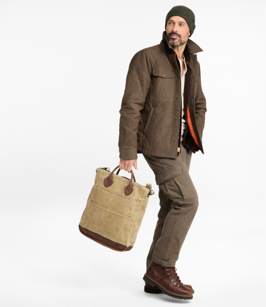 Waxed Canvas Tote, Classic Navy, small image number 6