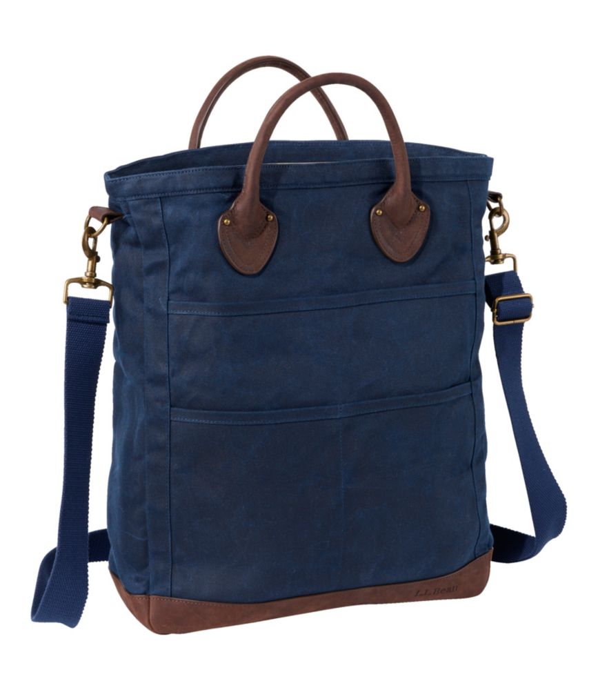 Waxed Canvas Tote, Classic Navy, small image number 1