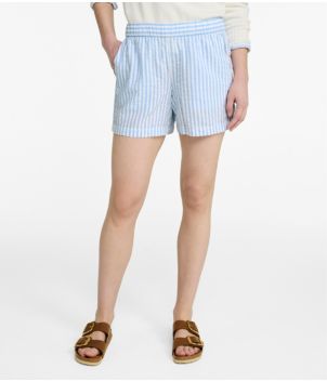 Women's Bean's Seacoast Seersucker Shorts, New
