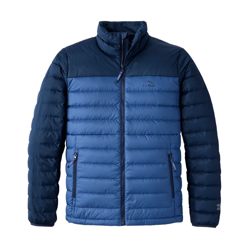 L.L.Bean Men's Access Down Puffer, Colorblock Small NWT video thumbnail