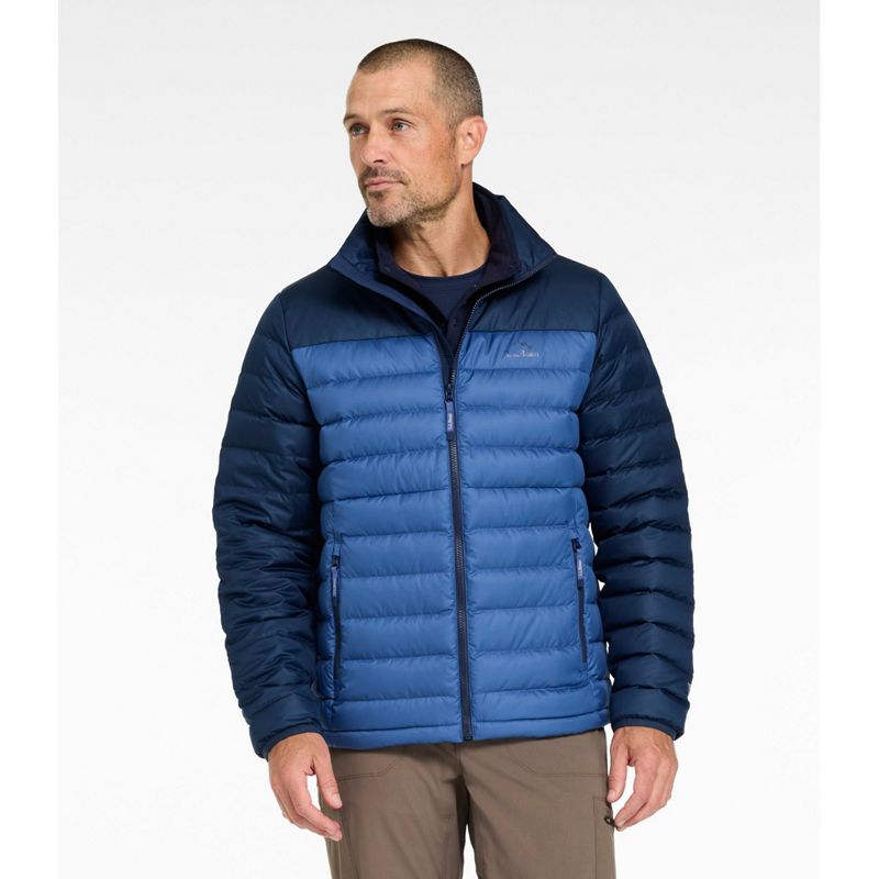 L.L.Bean Men's Access Down Puffer, Colorblock Small NWT image 2