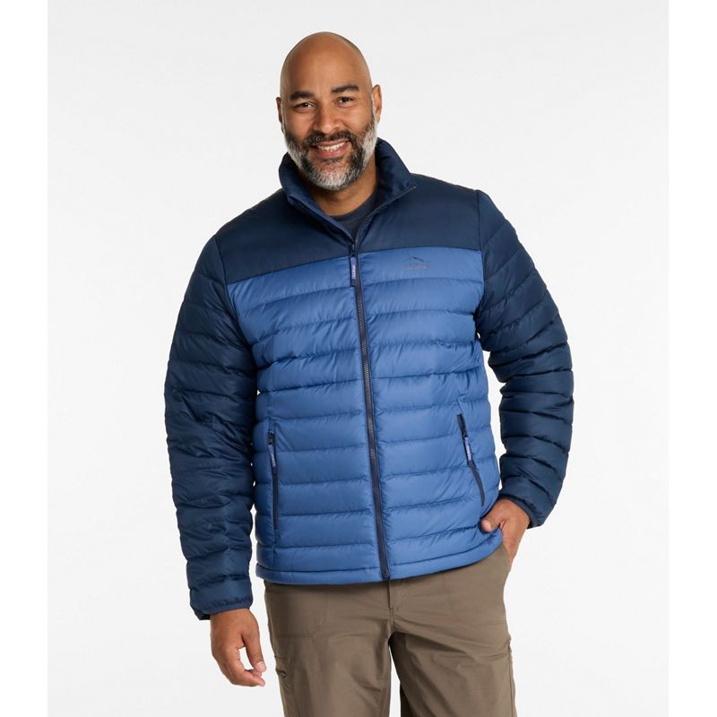 L.L.Bean Men's Access Down Puffer, Colorblock Small NWT image 6