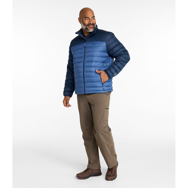 L.L.Bean Men's Access Down Puffer, Colorblock Small NWT image 8