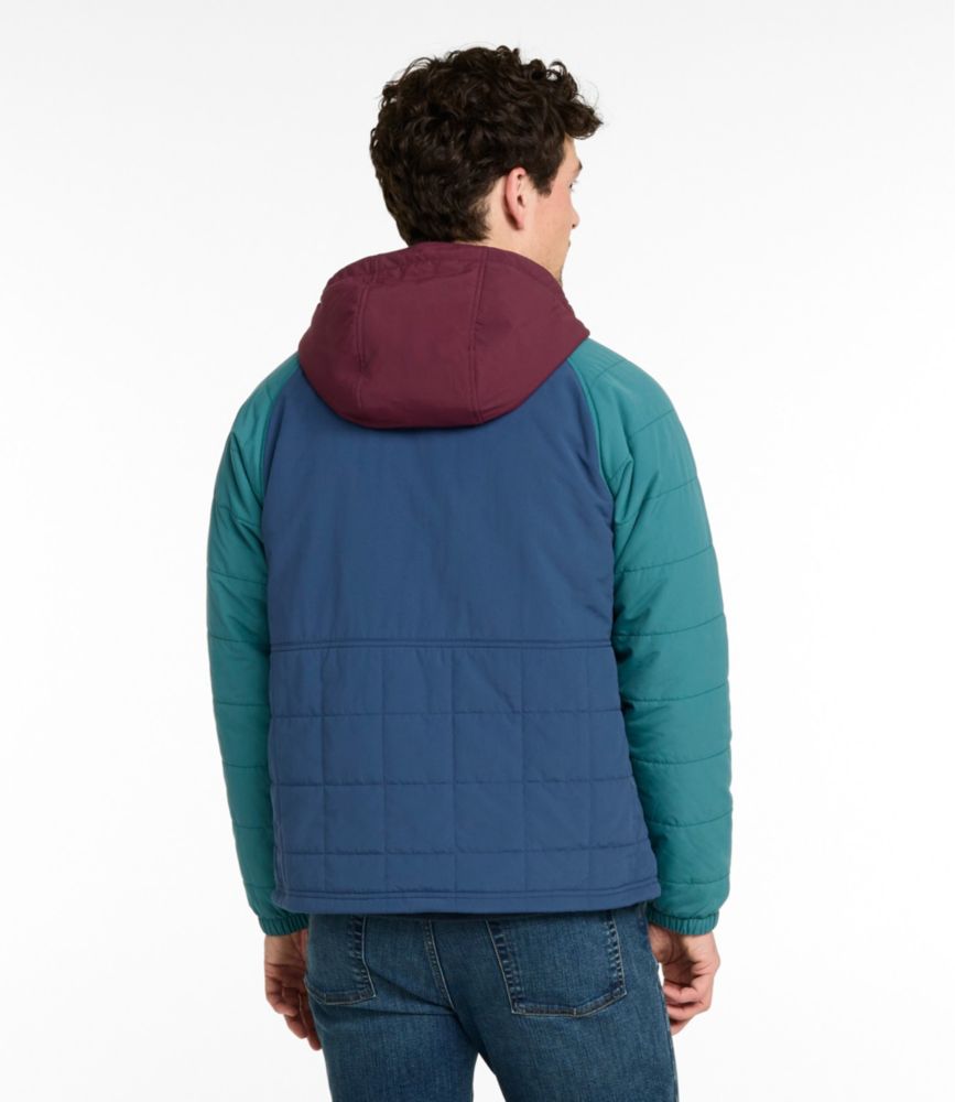 Men's Mountain Classic Insulated Anorak, Colorblock, Dark Cinder/Silver Sand, small image number 3