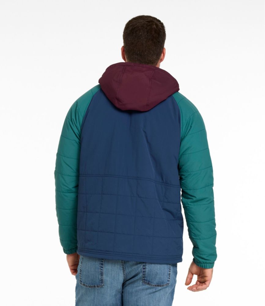 Men's Mountain Classic Insulated Anorak, Colorblock, Dark Cinder/Silver Sand, small image number 8