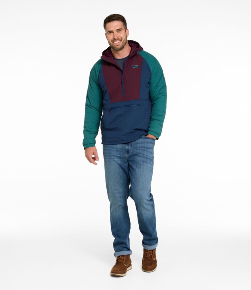 Men's Mountain Classic Insulated Anorak, Colorblock, Dark Cinder/Silver Sand, small image number 9