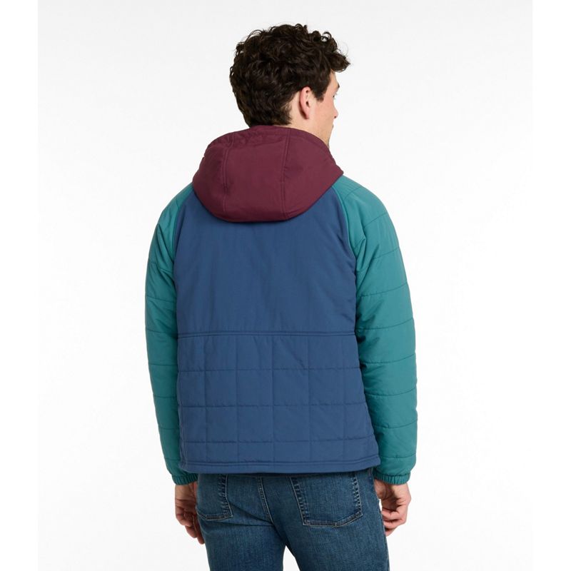 L.L.Bean Men's Mountain Classic Insulated Anorak, Colorblock Small NWT image 3
