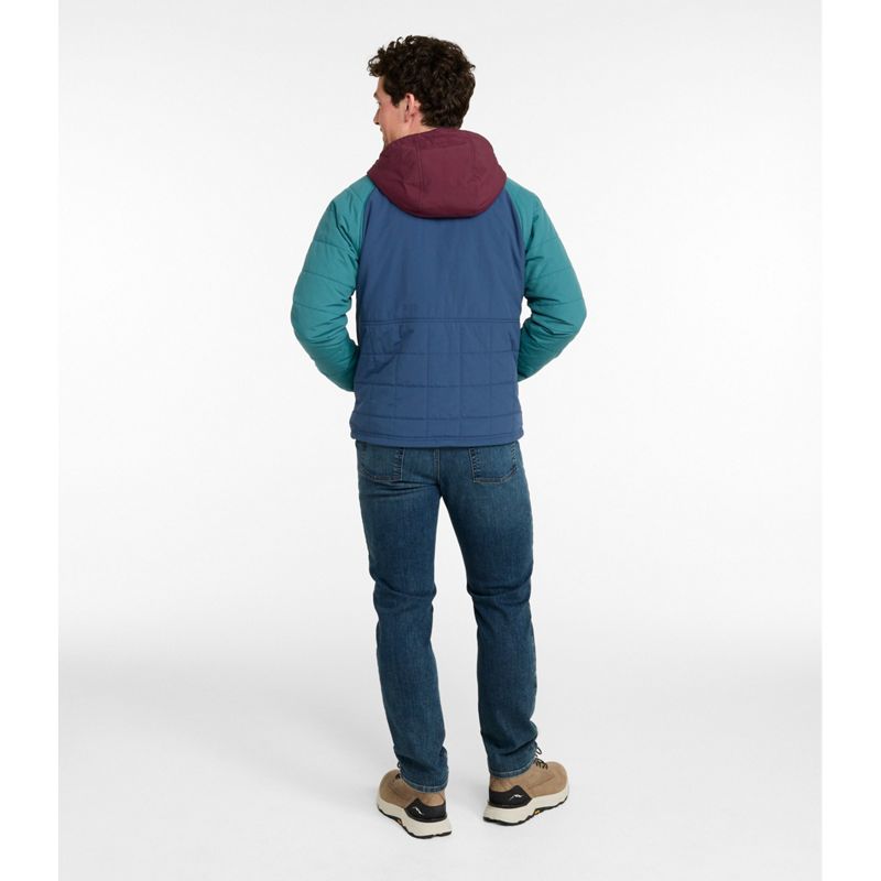 L.L.Bean Men's Mountain Classic Insulated Anorak, Colorblock Small NWT image 5