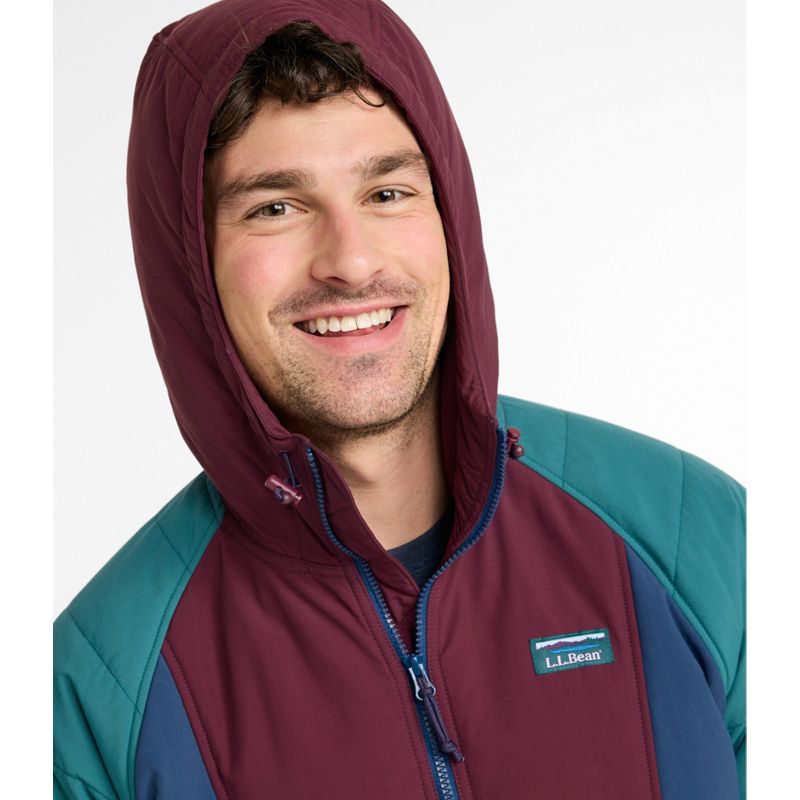 L.L.Bean Men's Mountain Classic Insulated Anorak, Colorblock Small NWT image 6