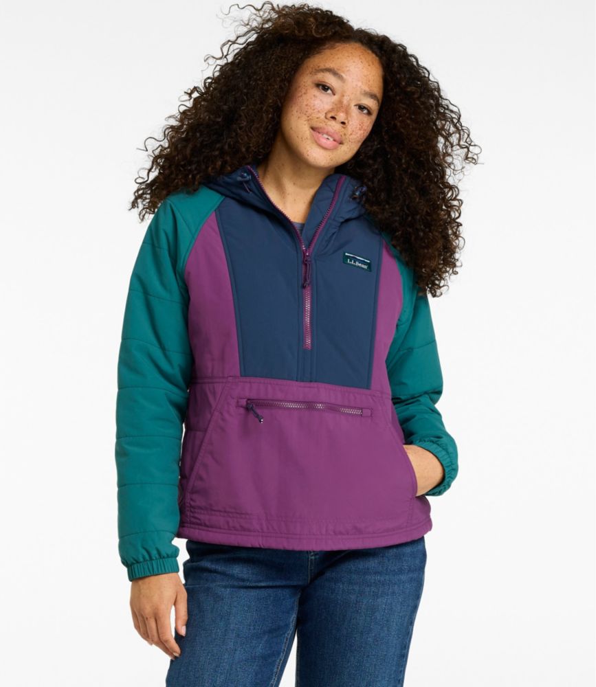 Women's Mountain Classic Insulated Anorak, Colorblock Front