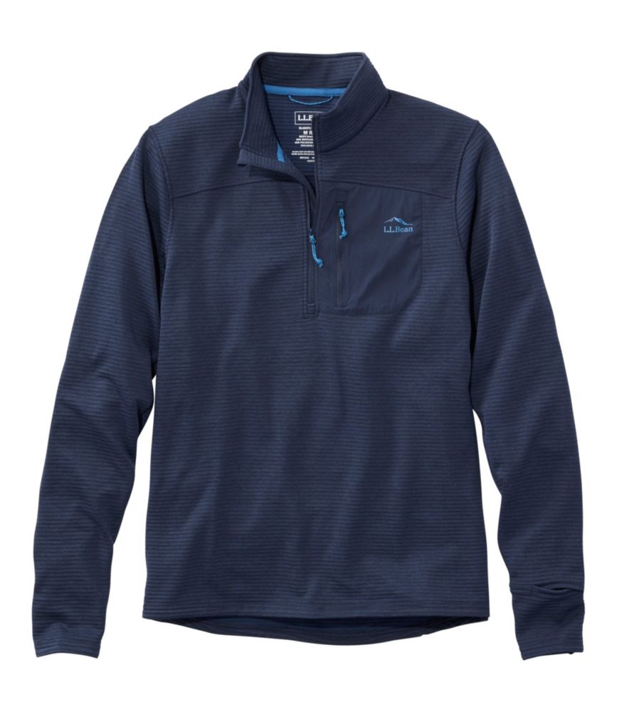 Men's Cresta Fleece Quarter-Zip Pullover, Classic Navy, small image number 1