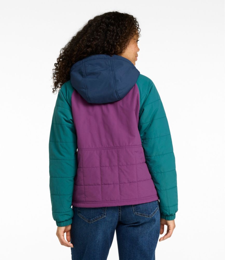Women's Mountain Classic Insulated Anorak, Colorblock, Mariner Blue/Wood Violet, small image number 3